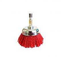 Josco 50mm Spindle-Mounted Crimped Abrasive Nylon Cup Brush