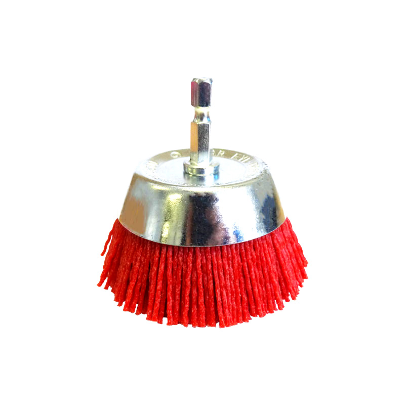 Josco 75mm SpindleMounted Crimped Abrasive Nylon Cup Brush Josco