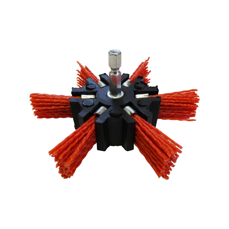 Josco 100mm Crimped Abrasive Nylon Fan Grinder Brush Josco Australia