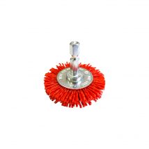 Josco 50mm Spindle-Mounted Crimped Abrasive Nylon Wheel Brush
