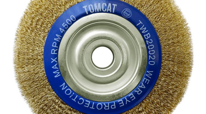 Tomcat 200mm x 20mm Multi-Bore Crimped Wheel Brush