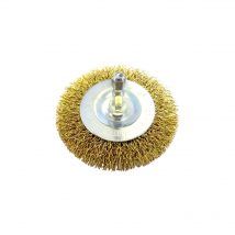 Brumby 75mm Spindle-Mounted Crimped Wheel Brush