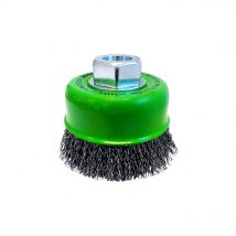 Josco 75mm Multi-Thread Stainless Steel Crimped Cup Brush