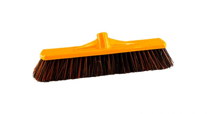 45cm Medium/Stiff Platform Broom (Plastic Back)