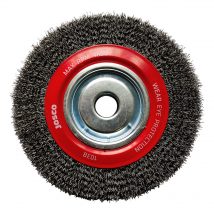 Josco 200mm x 38mm Multi-Bore Crimped Wheel Brush