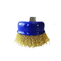 Tomcat 75mm Crimped Brass Wire Cup Brush