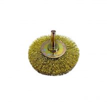 Josco 80mm High Speed Crimped Brass Wheel Brush