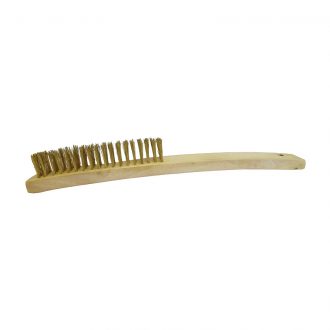 Josco 4 Row Brass Hand Brush Long Handle